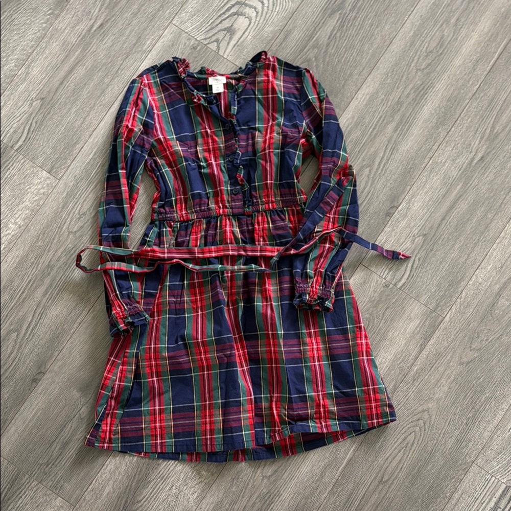 Crewcuts Plaid Kids Dress - Red and Blue